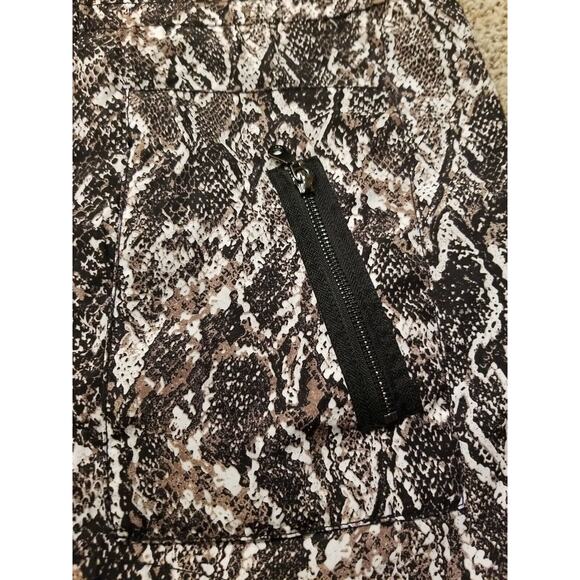 Soft Surroundings Women's 1X Black Brwn White Python Viper Jacket Raincoat NWT - Picture 5 of 13